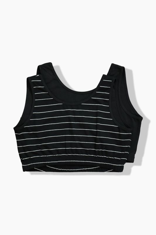 2 Pack Bralettes- Striped