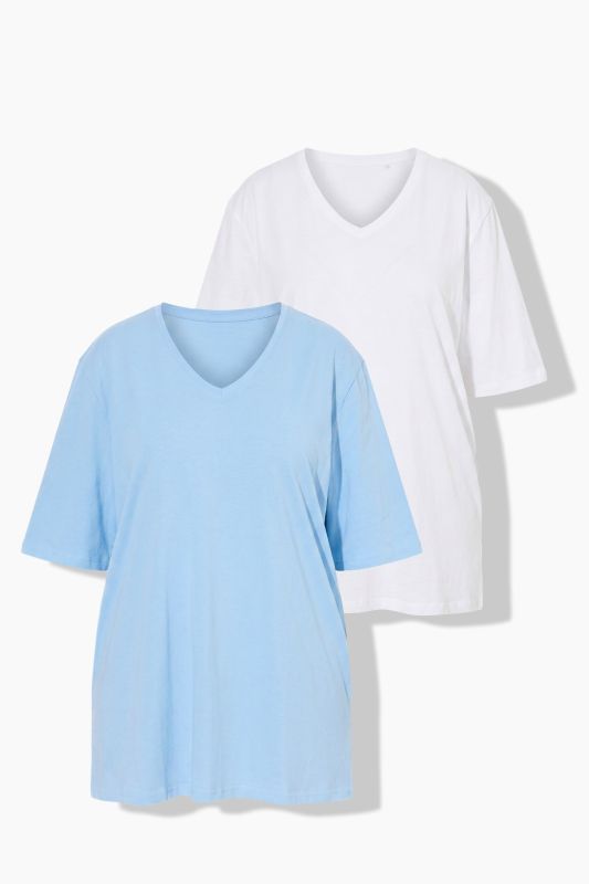 2 Pack Cotton V-Neck Tees