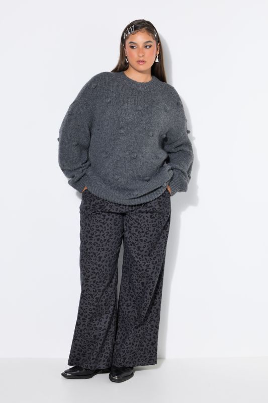 Textured Dot Oversized Sweater