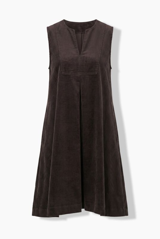 Eco Cotton Sleeveless Corduroy Dress
