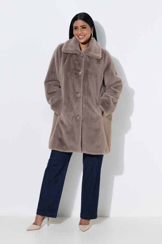 Faux Fur Oversized Coat