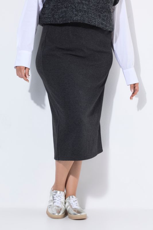 Elastic Waist Stretch Fit Pencil Skirt