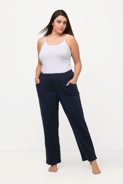 Bootcut Elastic Waist Cotton French Terry Sport Pants