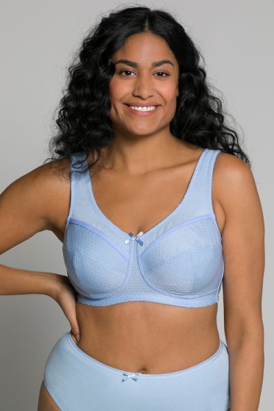 Jacquard Dot Wirefree Kelly Fit Support Bra