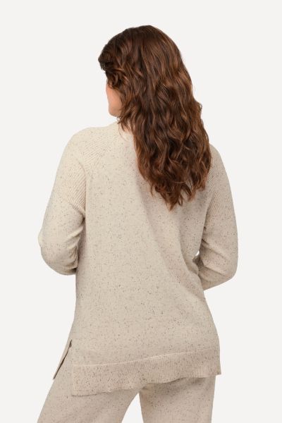 Eco Cotton Textured Long Sleeve Knit Sweater