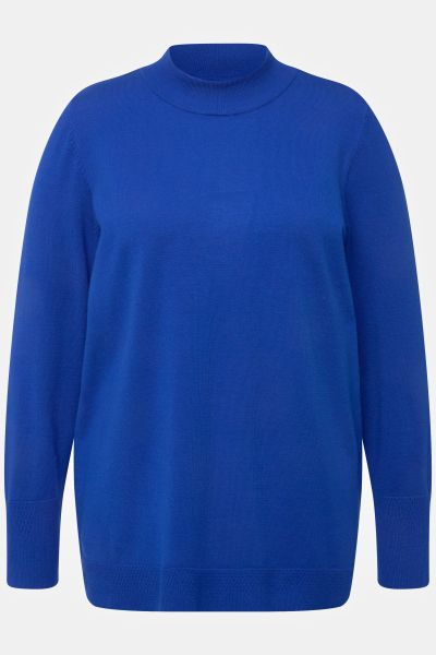 Long Sleeves Mock Turtleneck Sweater