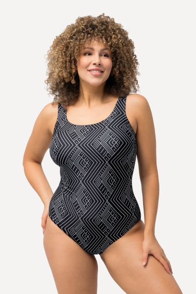 Geometric One Piece Swimsuit