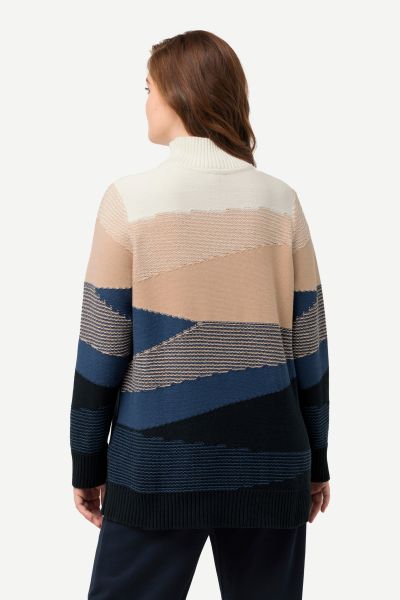 Eco Cotton Mixed Stripe Landscape Sweater