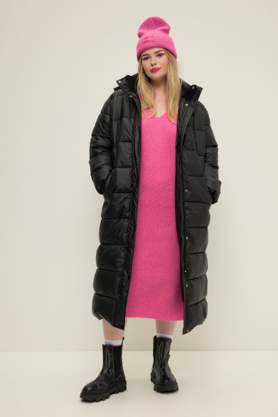 Long Quilted Puffer Coat
