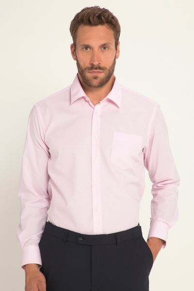 Shirt, business, non-iron, Kent collar, long sleeve, comfort fit, up to 8XL