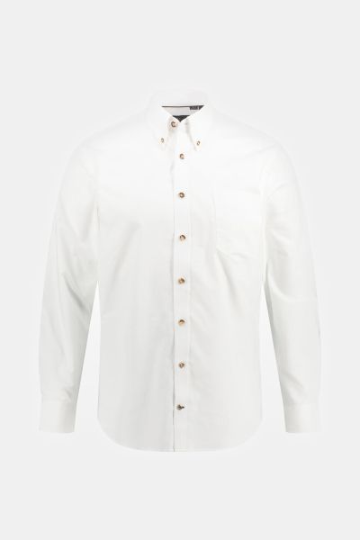 Traditional Stag Horn Button Modern Fit Shirt