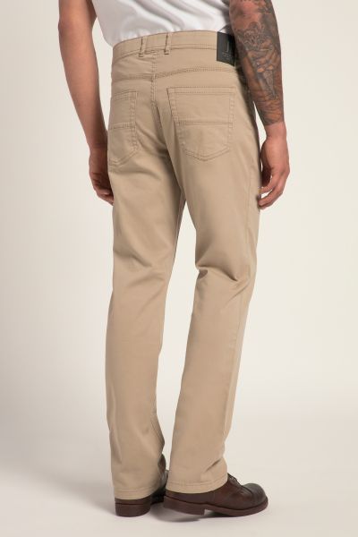 5-pocket trousers, elasticated waistband, regular fit