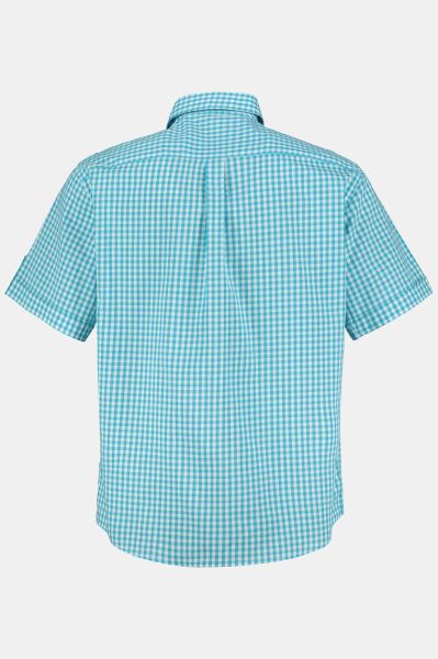 Short Sleeve Check Print Traditional Shirt