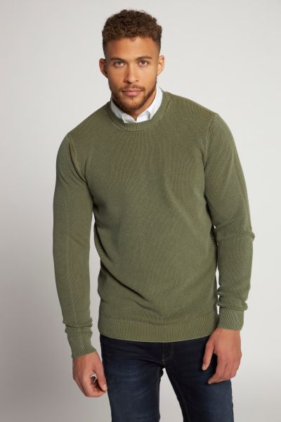 Пуловер с фина плетка