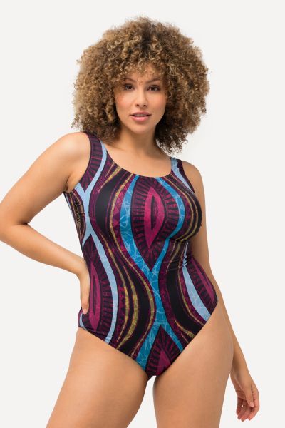 Abstract Print Swimsuit