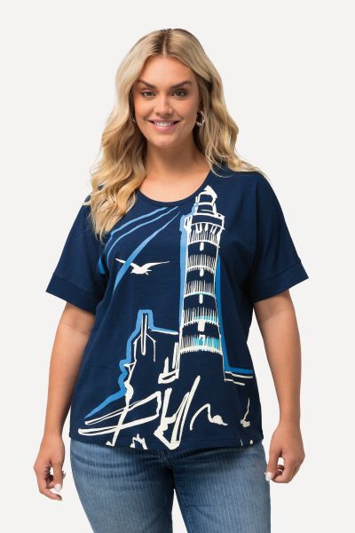 Oversized Lighthouse Print Tee