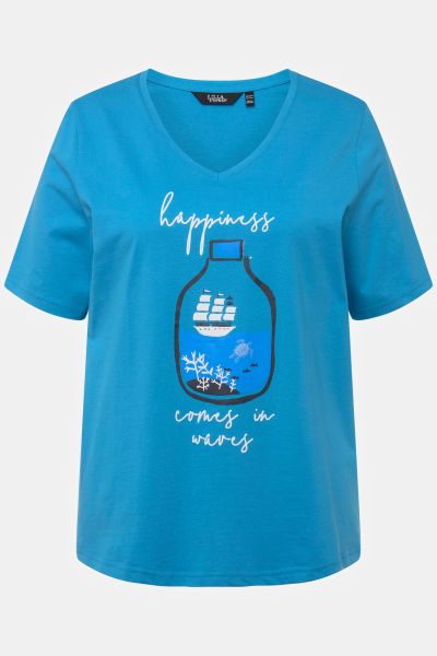 Nautical Happiness Comes in Waves Graphic Tee