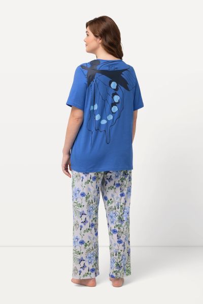 Butterfly Print Pajama Set