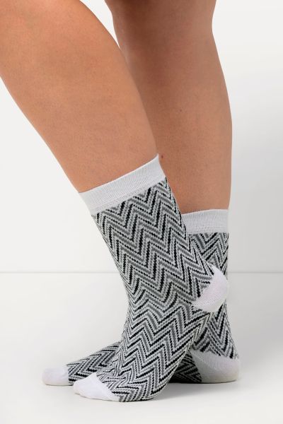 2 Pack Zigzag Socks