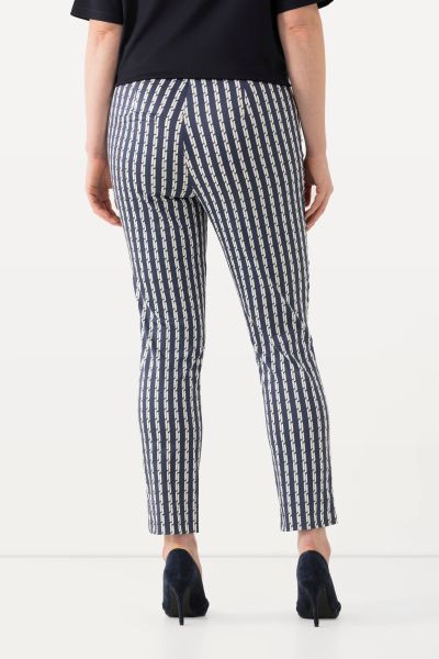 Geometric Stripe Benagline Pants