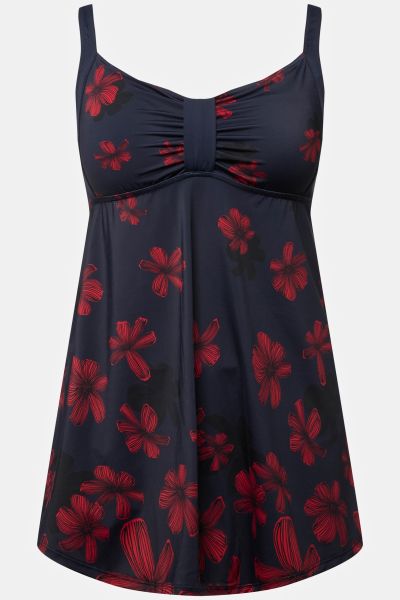 Floral Print Skirted Swimsuit