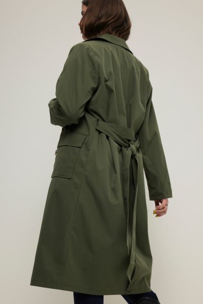 Military Style Fully Lined Trench Coat