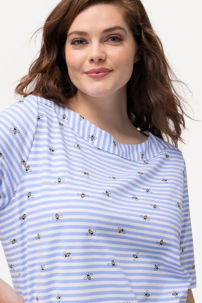 Тениска с райета и пчели
