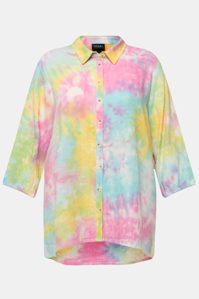 Риза с разляти цветове
