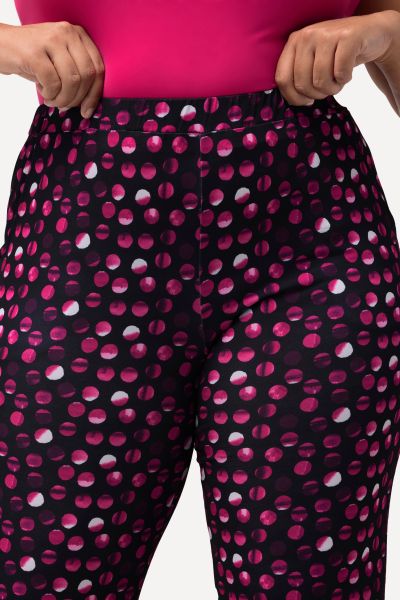 Matte Jersey Dot Print Pants