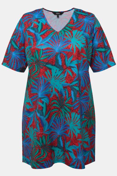 Matte Jersey Tropical Print Tunic