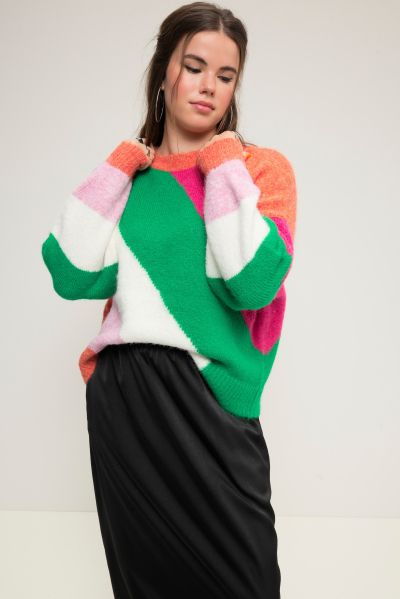 Chunky Striped Oversized Sweater
