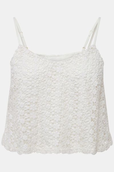 Crocheted Lace Crop Top