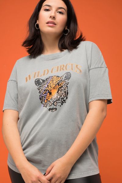 Тениска с принт на тигър