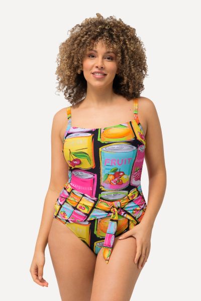 Canned Fruit Graphic One Piece Swimsuit
