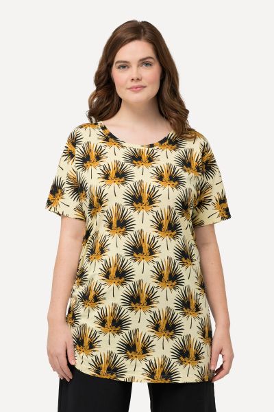 Тениска с палмов принт