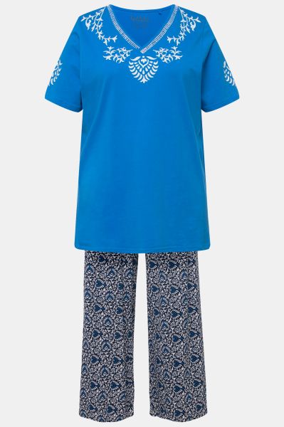 Floral Damask Pajama Set