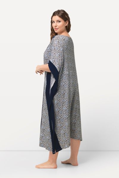 Floral Print Extra Long Lounge Robe