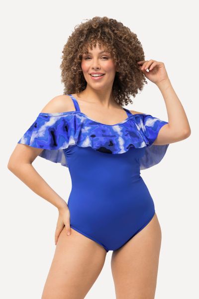 Off-The-Shoulder One Piece Swimsuit
