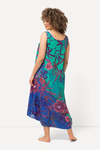 Reef Print Sleeveless A-Line Dress