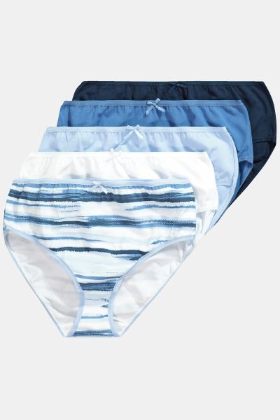 5 Pack of Panties- Abstract Stripe