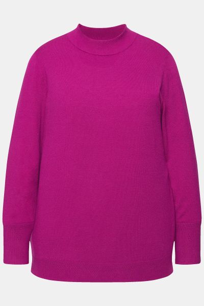 Long Sleeves Mock Turtleneck Sweater