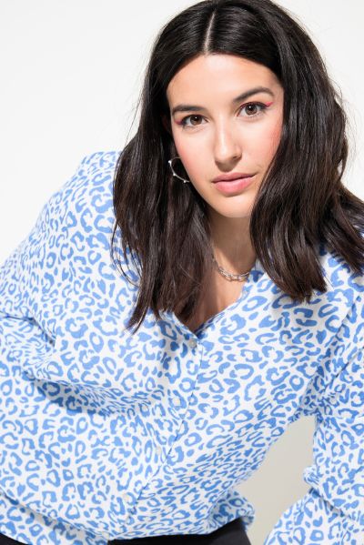 Muslin Leopard Print Blouse