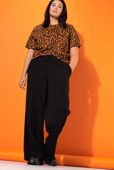 Wide Leg Elastic Waist Pants