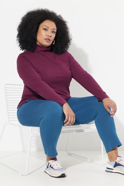 Basic Long Sleeve Slim Fit Turtleneck