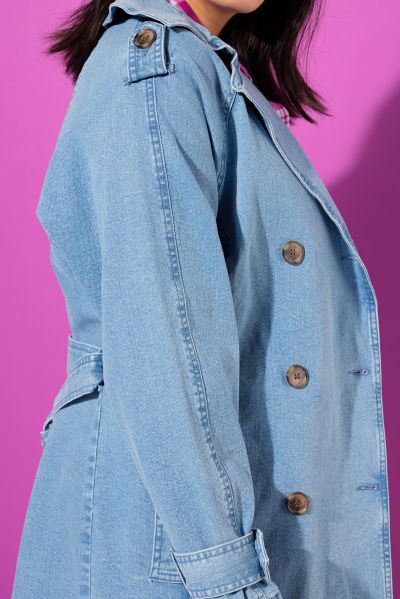 Denim Trench Coat