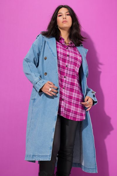 Denim Trench Coat