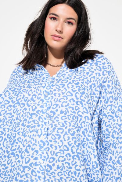 Muslin Leopard Print Blouse