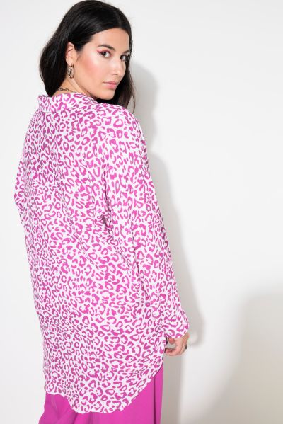 Muslin Leopard Print Blouse