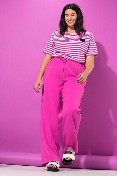 Wide Leg Elastic Waist Pants