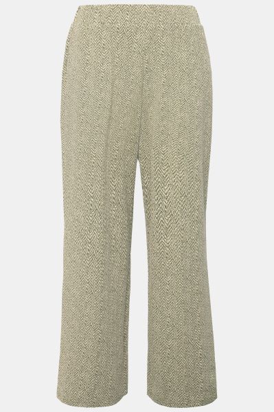 Herringbone Elastic Waist Pants